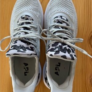 APL TechLoom Tracer Sneakers in Gray and White